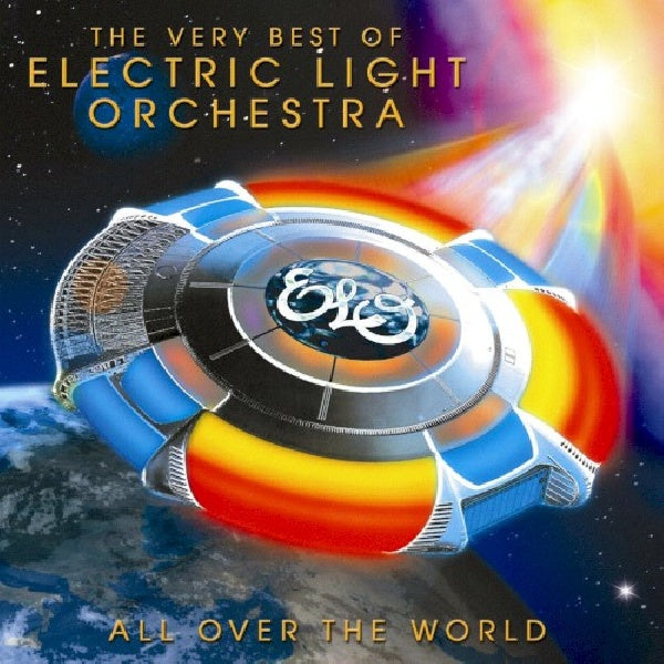 Elektrische Light Orchestra CD "All over the world: the very best of ELO" met albumhoes en artwork zichtbaar.