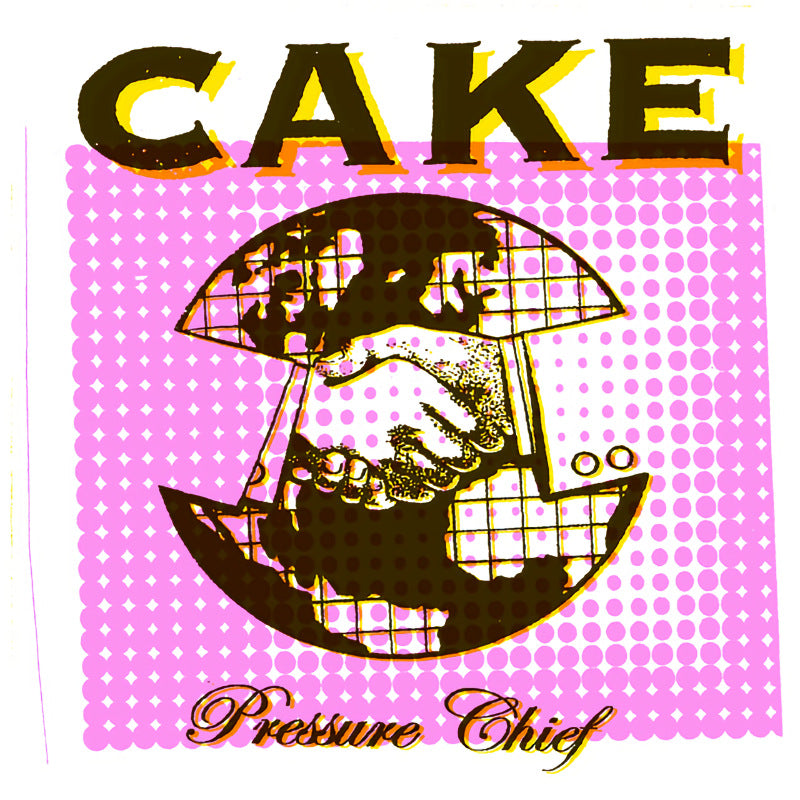 CD van Cake met de titel Pressure Chief, albumhoes met artwork en titel zichtbaar.