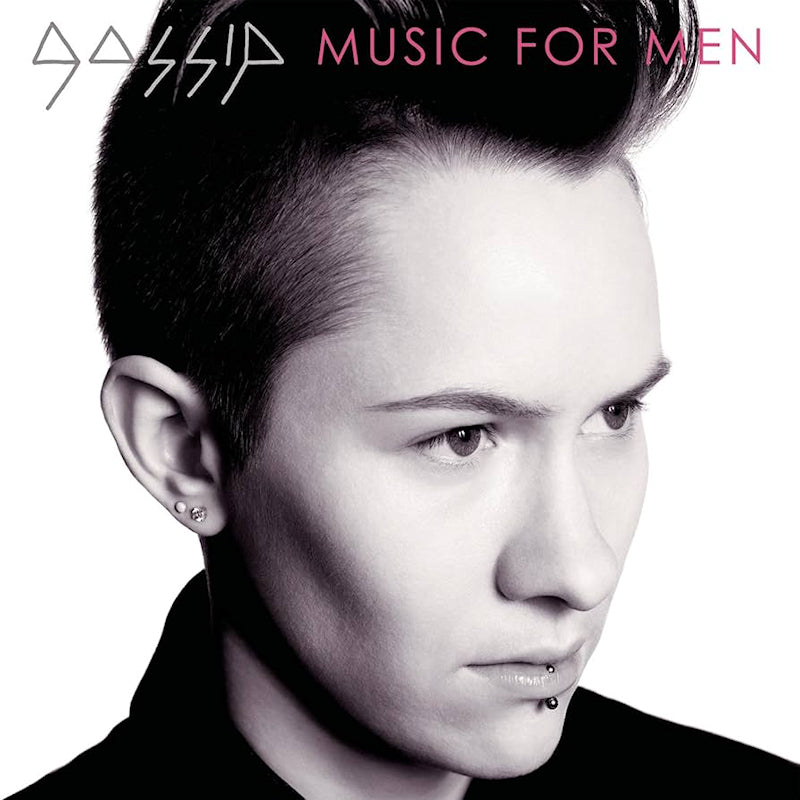 LP van Gossip getiteld 'Music for Men' met albumhoes in de afbeelding, geschikt voor fanatieke muziekliefhebbers.