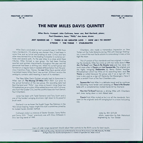 Miles Davis Quintet - Miles (LP)