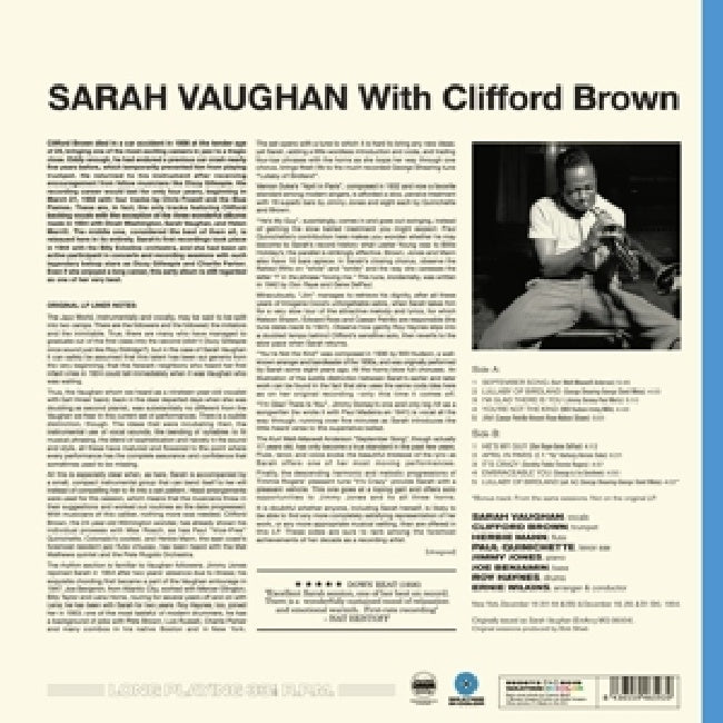 Sarah Vaughan - With Clifford Brown (LP)