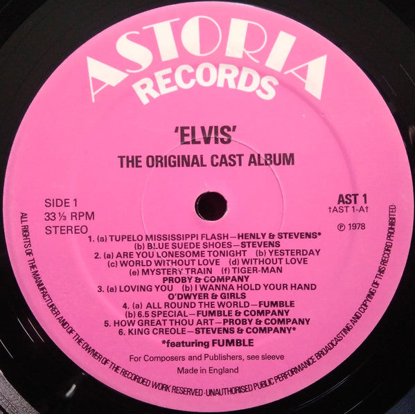 Various - 'Elvis' - The Original Cast Album (tweedehands LP)