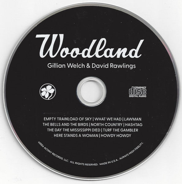Gillian Welch & David Rawlings - Woodland (CD) - Velvet Music