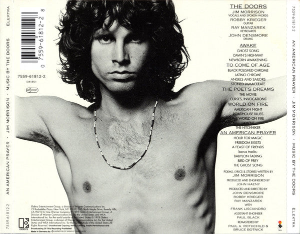 Jim Morrison Music By Doors, The - An American Prayer (CD) - Velvet Music
