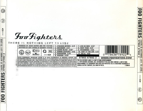 Foo Fighters - There Is Nothing Left To Lose (CD) - Velvet Music