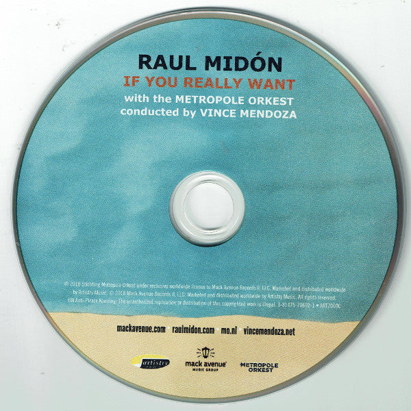 Raul Midón With The Metropole Orchestra - If You Really Want (CD d'occasion)