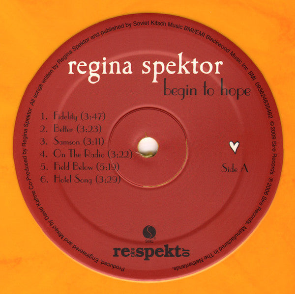 Regina Spektor - Begin To Hope (LP) - Velvet Music