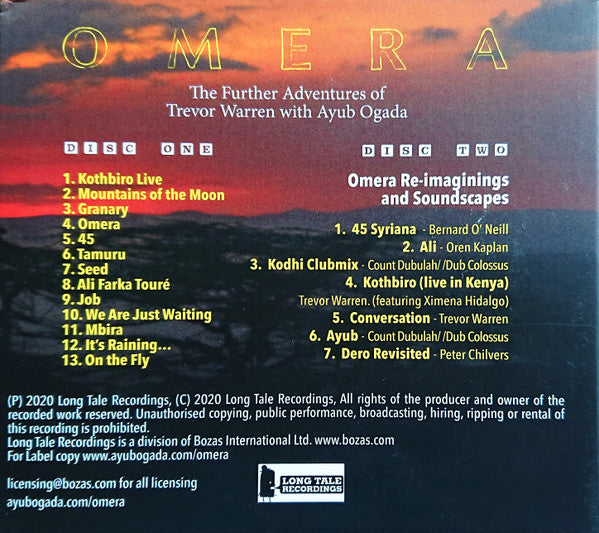 Ayub Ogada - Omera: The Further Adventures of Trevor Warren with Ayub Ogada (2 CDs) (CD d'occasion)