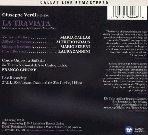 Maria Callas/ghione - La traviata (lisboa, 27/03/195 (CD)