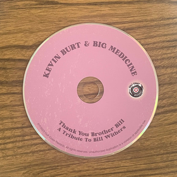 Kevin Burt & Big Medicine - Thank You Brother Bill: A Tribute To Bill Withers (CD) - Velvet Music