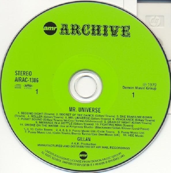 Gillan - Mr. universe + 1 -ltd- (CD) - Velvet Music
