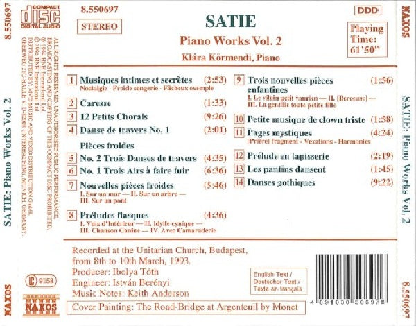 E. Satie - Piano works vol.2 (CD)
