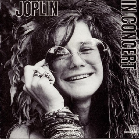 Janis Joplin CD 'Joplin in concert' met artiest op het albumhoes, muzikale opname van haar live optreden.