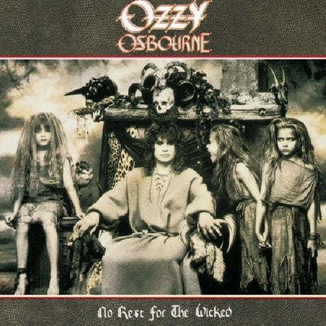 CD van Ozzy Osbourne met de albumhoes van "No Rest for the Wicked" met titel en artwork zichtbaar.