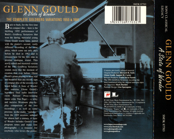 Glenn Gould - A State Of Wonder • The Complete Goldberg Variations 1955 & 1981 (tweedehands CD) - Velvet Music