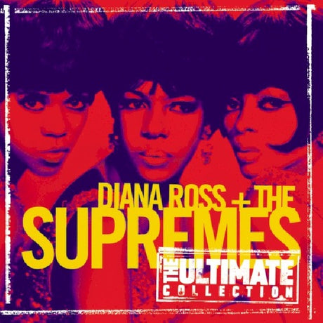 Diana Ross Ultimate Collection CD, zwart en wit ontwerp met albumtitel en artistnaam op de hoes.