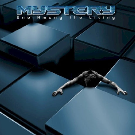 Mystery cd 'One Among the Living' met kleurrijk albumhoes, muziekverpakking van de Canadese rockband Mystery.
