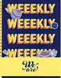Weeekly CD 'We Are' met albumhoes en titel, zichtbaar in de afbeelding.