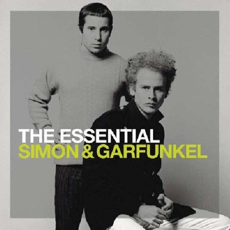 CD van Simon & Garfunkel - The Essential Simon & Garfunkel, met albumhoes en artwork, op de voorkant duidelijk zichtbaar.
