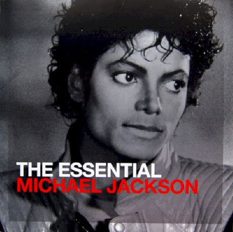 CD van Michael Jackson met de titel The Essential Michael Jackson, albumhoes met afbeelding van de zanger op de voorkant