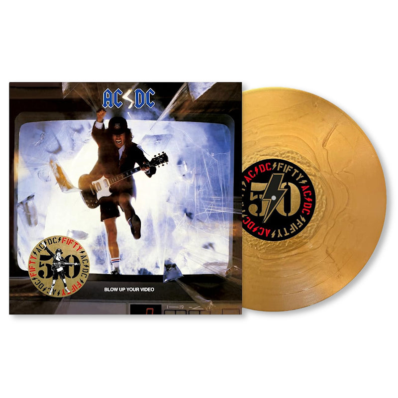 AC/DC - Blow up your video (50th anniversary gold color vinyl) (LP) - Velvet Music