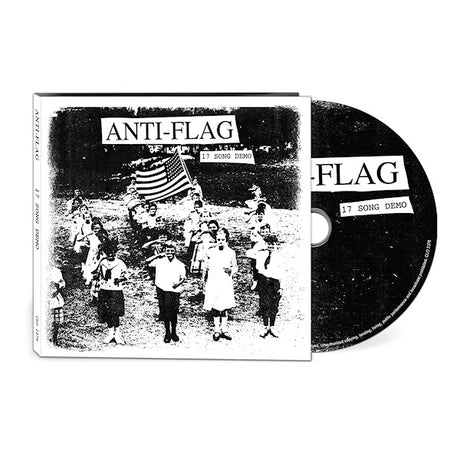 CD van Anti-Flag met 17 nummers, albumhoes met bandnaam en titel, zwart en wit ontwerp, ligt op een witte achtergrond