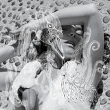 Vinyl LP van Bjork Vespertine met albumhoes en artwork zichtbaar, zwart en wit design, muziek en artistieke details.