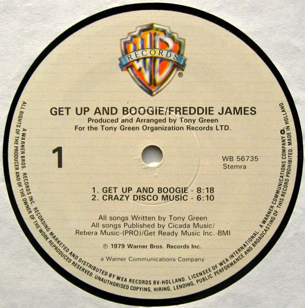 Freddie James - Get Up And Boogie (tweedehands LP)