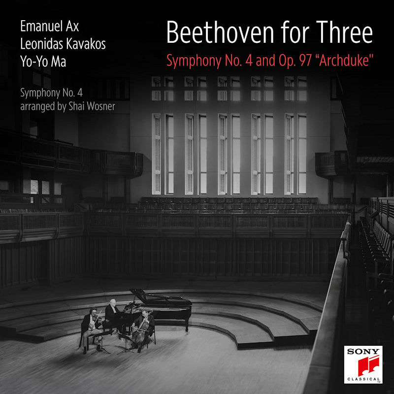 Leonidas Kavakos Yo-yo Ma & Emanuel Ax - Beethoven for three: symphony no. 4 and op. 97 "archduke" (CD) - Velvet Music