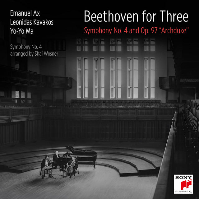 Leonidas Kavakos Yo-yo Ma & Emanuel Ax - Beethoven for three: symphony no. 4 and op. 97 "archduke" (CD) - Velvet Music