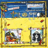 Vinyl LP van George Harrison met de albumhoes van Gone Tropo, zwart platenspeler met albumcover en vinylplaat.
