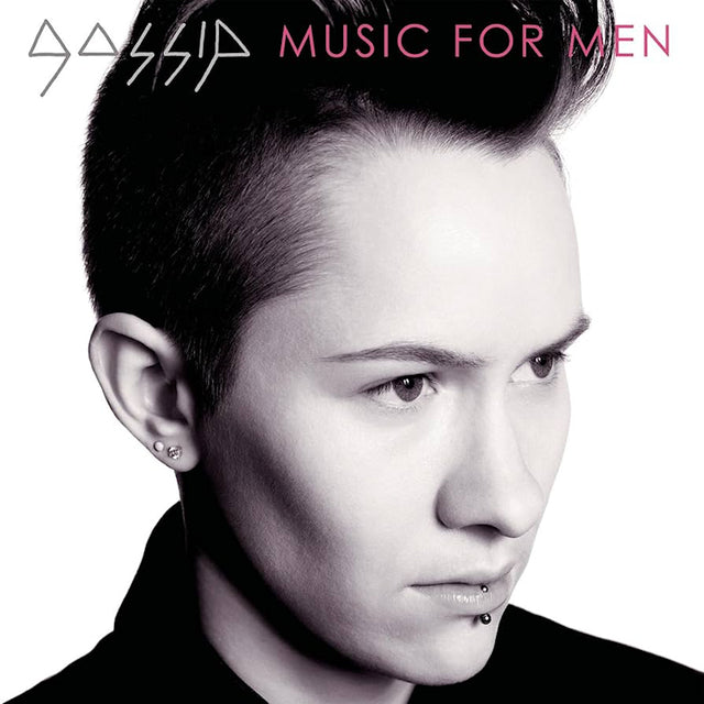 LP van Gossip getiteld 'Music for Men' met albumhoes in de afbeelding, geschikt voor fanatieke muziekliefhebbers.