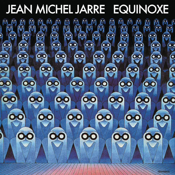 CD van Jean-Michel Jarre met de albumhoes van Equinoxe, een elektronische muziekrelease in een jewelcase.