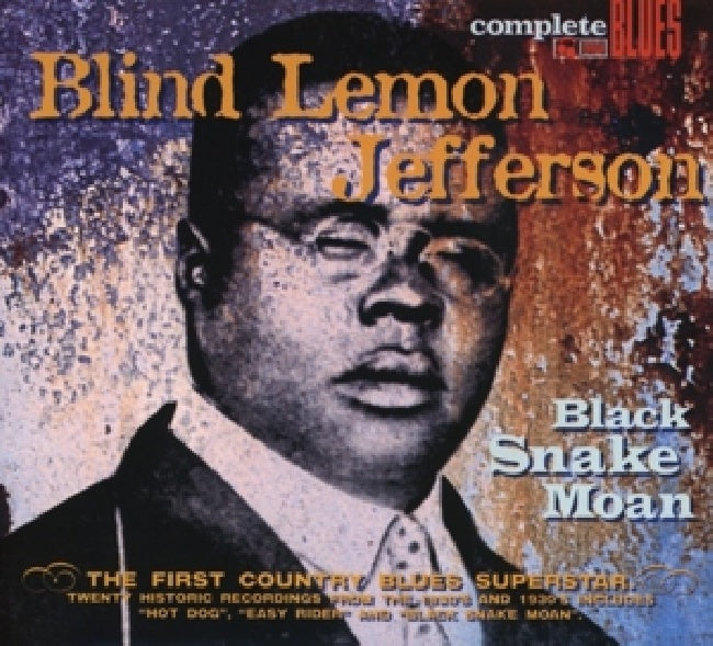 Blind Lemon Jefferson - Black snake moan (CD) - Velvet Music