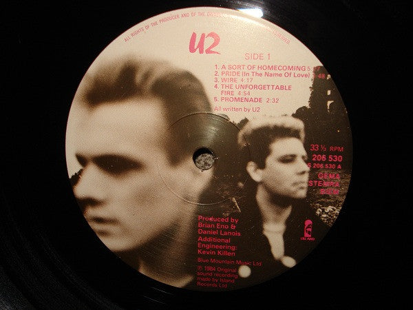 U2 - The Unforgettable Fire (tweedehands LP) - Velvet Music