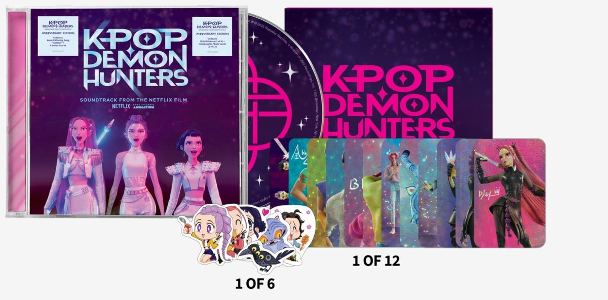 KPop Demon Hunters Cast - HUNTR/X, Saja Boys (KPop Demon Hunters  1st Anniversary CD) - Velvet Music