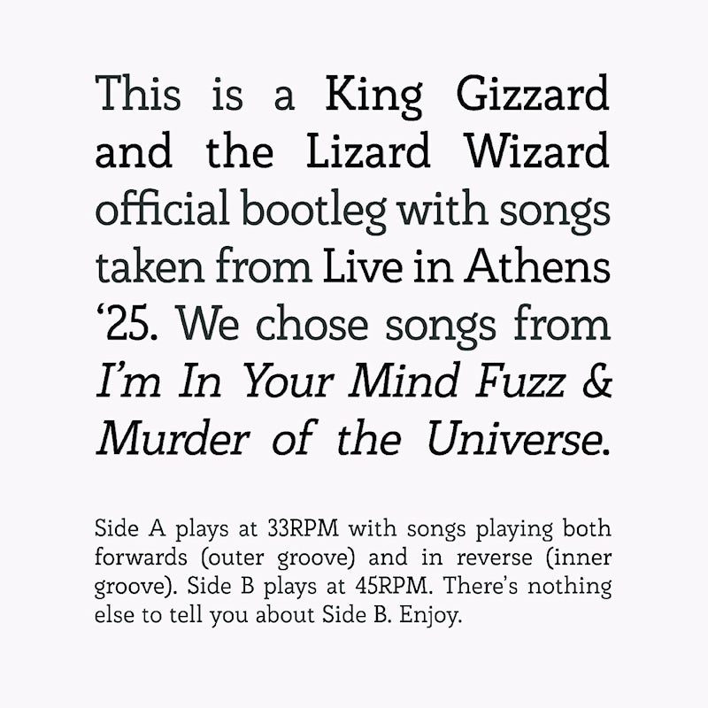 King Gizzard & The Lizard Wizard - Songs from i'm in your mind fuzz & murder of the u (LP) - Velvet Music