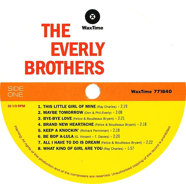 Everly Brothers - The Everly Brothers (LP) - Velvet Music