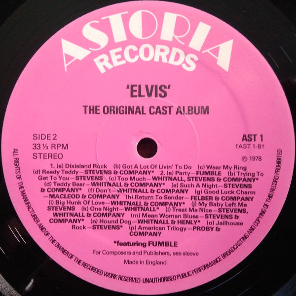 Various - 'Elvis' - The Original Cast Album (tweedehands LP)