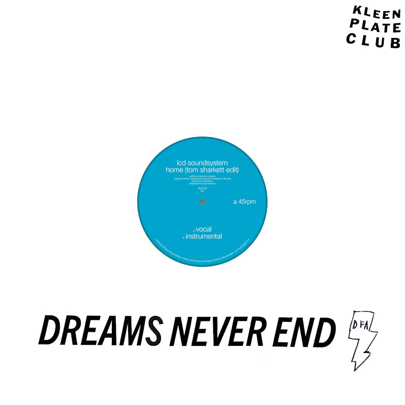 LCD Soundsystem - Home (Tom Sharkett Edit) (12-inch Maxi-Single)