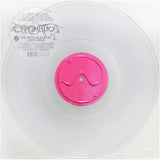 Lady Gaga Chromatica LP album met melkachtig heldere doorzichtige vinyl, afgebeeld op de afbeelding.
