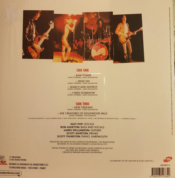 Stooges, The - Live At The Whiskey A Gogo (LP) - Velvet Music