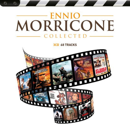 Driecd album van Ennio Morricone met verzamelde muziek, zichtbaar in de afbeelding met de titel en artistenaam op de cd's.