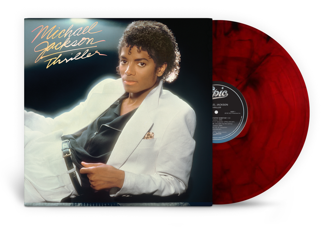 Michael Jackson - Thriller (limited edition red & black marble vinyl (LP)