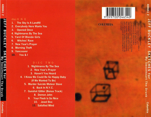 Jeff Buckley - Sketches For My Sweetheart The Drunk (tweedehands CD)