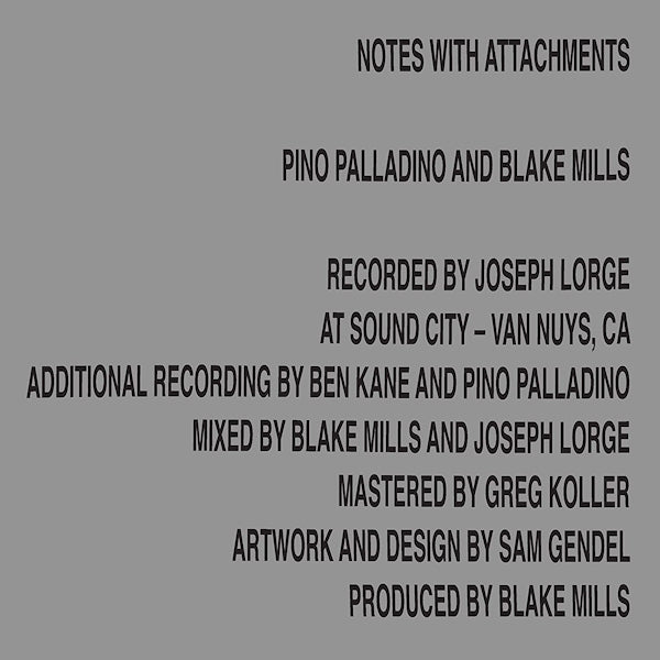 Pino Palladino and Blake Mills - Notes with attachments (CD)