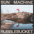 Rubblebucket Sun Machine cd cover met kleurrijk abstract artwork en bandnaam in zwart.