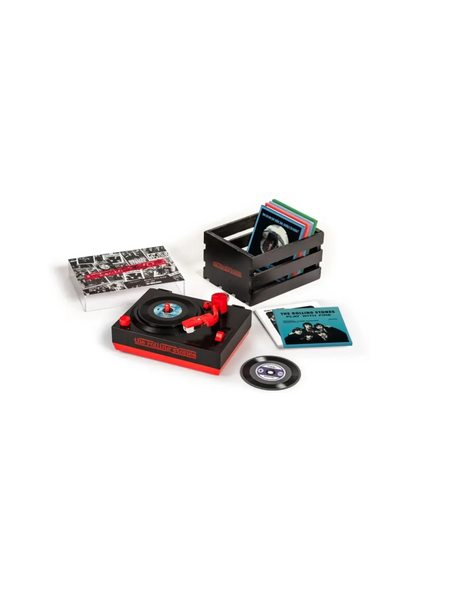 Rolling Stones - Mini Cruiser Turntable + Crate (Merchandise) - Velvet Music
