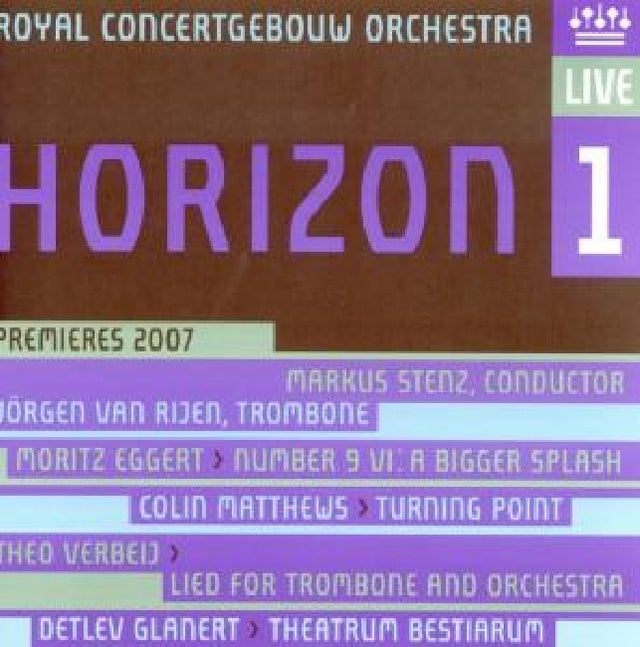 Royal Concertgebouw Orchestra - Horizon 1 (CD) - Velvet Music
