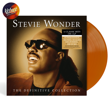 Stevie Wonder - The Definitive Collection |  Translucent Orange vinyl  (LP) - Velvet Music